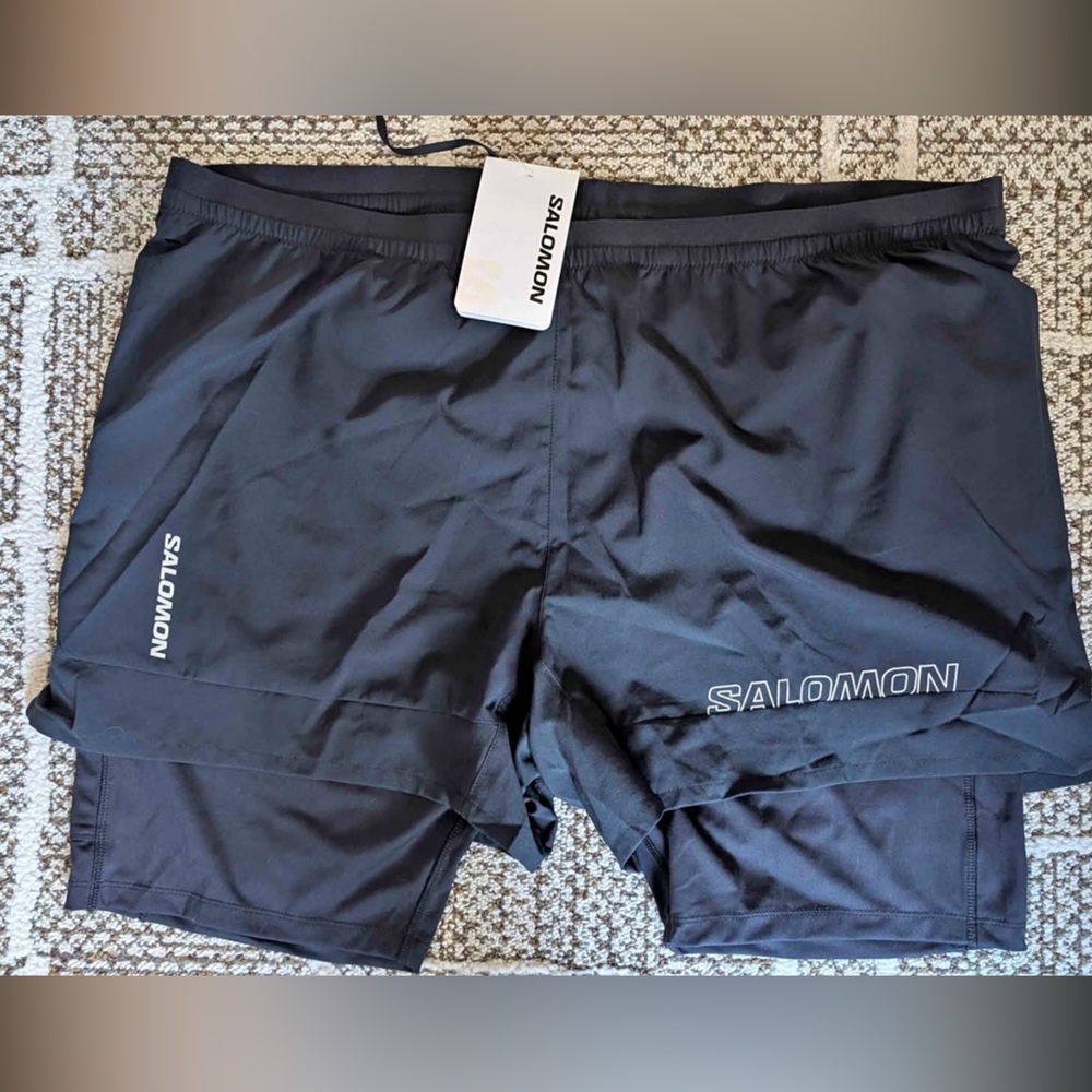 Salomon Black Athletic Shorts